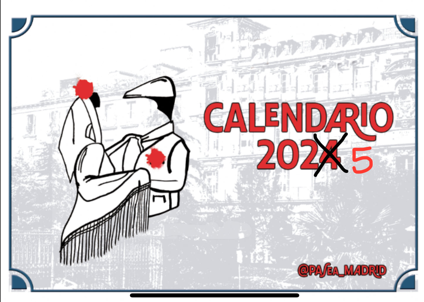 Calendario Pasea Madrid 2025